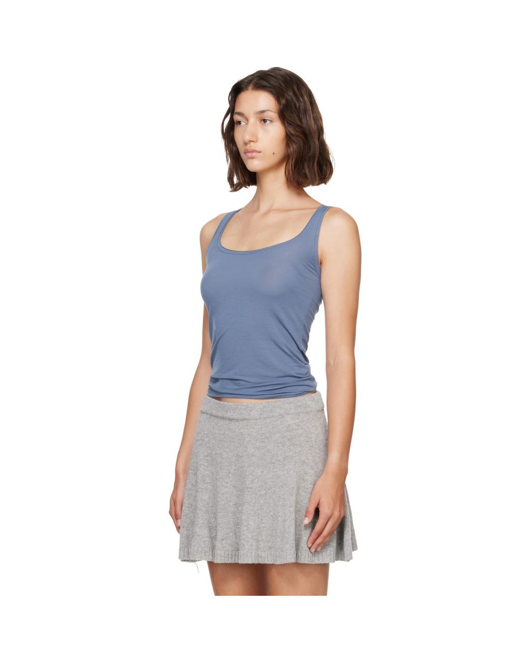 Fruity Booty Gray Uva Layer Tank Top Set
