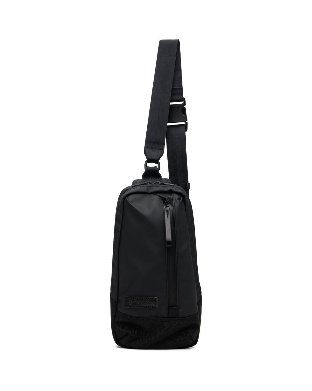 Master Piece Black Slick Sling Bag for men