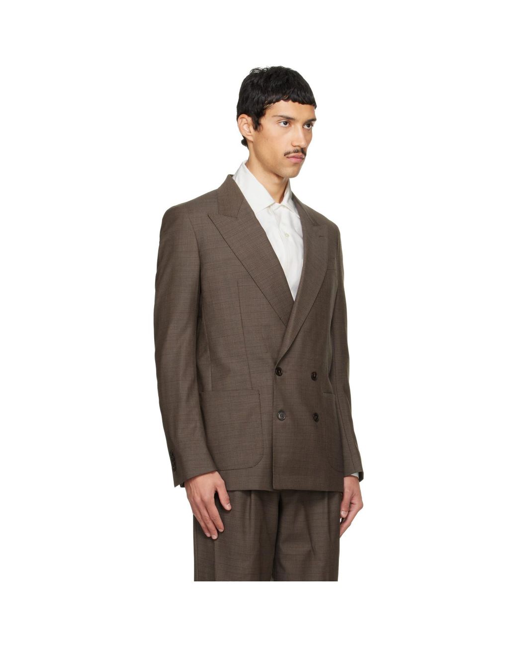Carter Young Brown Kirk Unstructured Blazer for men