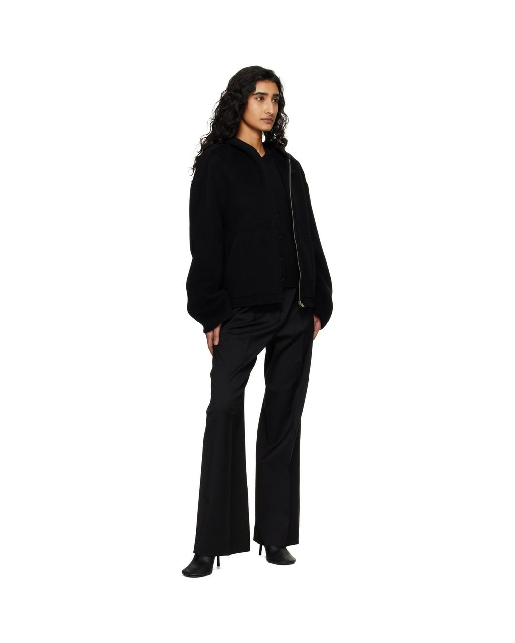 Acne Black Cashmere Hoodie