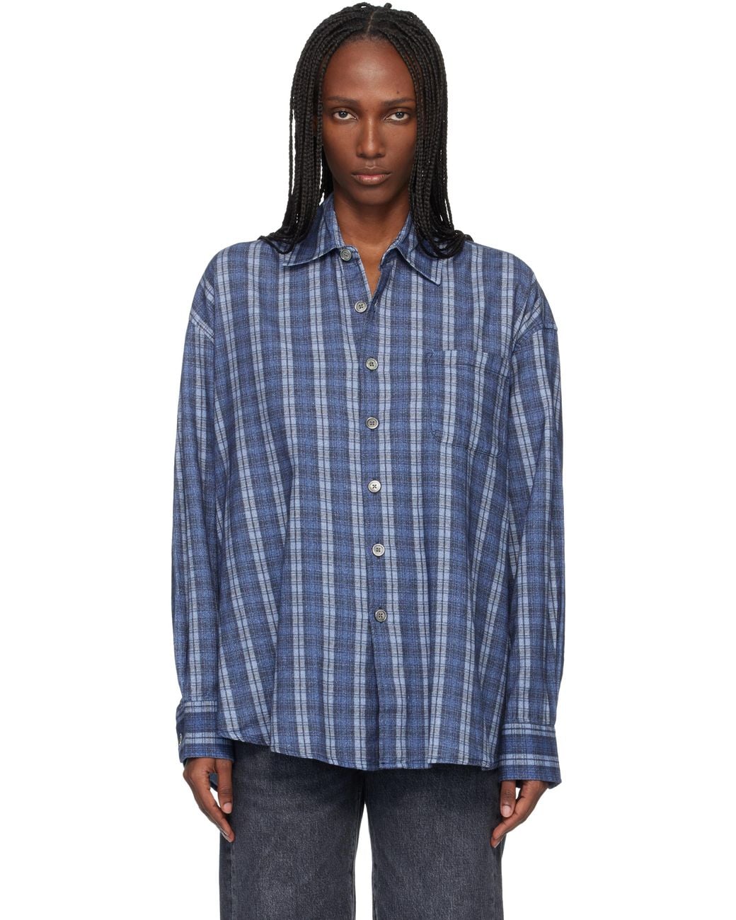 Our Legacy Borrowed Shirt in Blue | Lyst