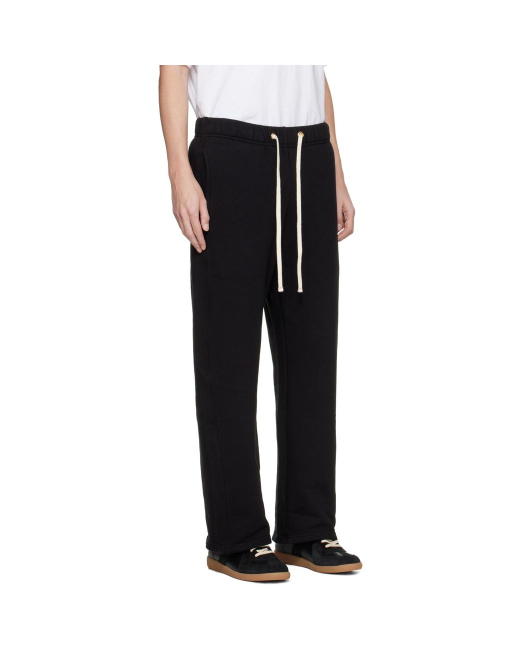 Les Tien Black Heavyweight Classic Sweatpants for men