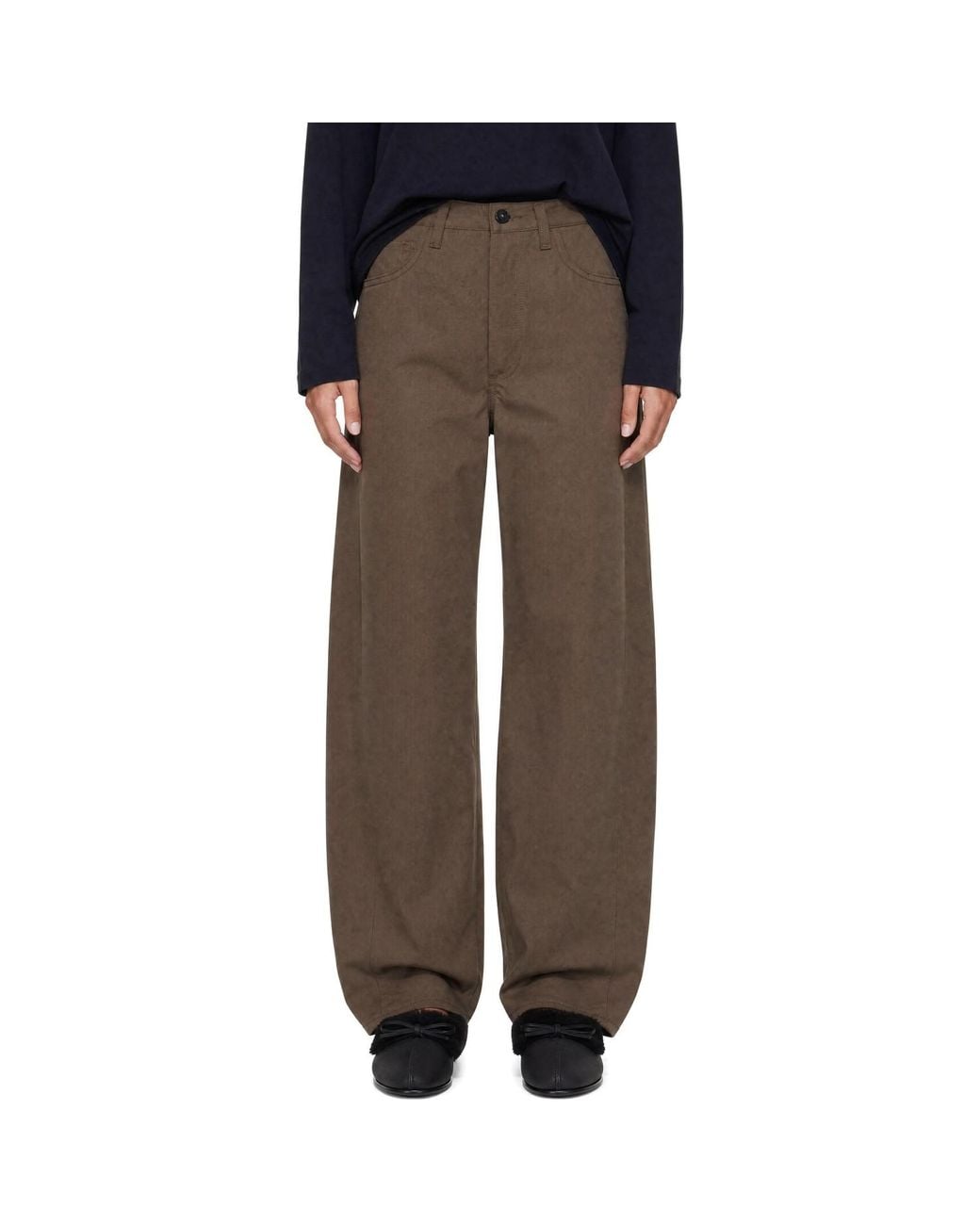 Agolde Brown Taupe Luna Trousers