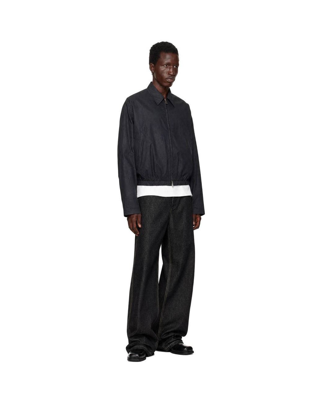Blouson Lyons Noir Studio Nicholson pour homme en coloris Black