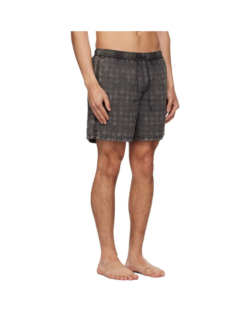 DIESEL Gray Conor-43-Dnm Swim Shorts for men