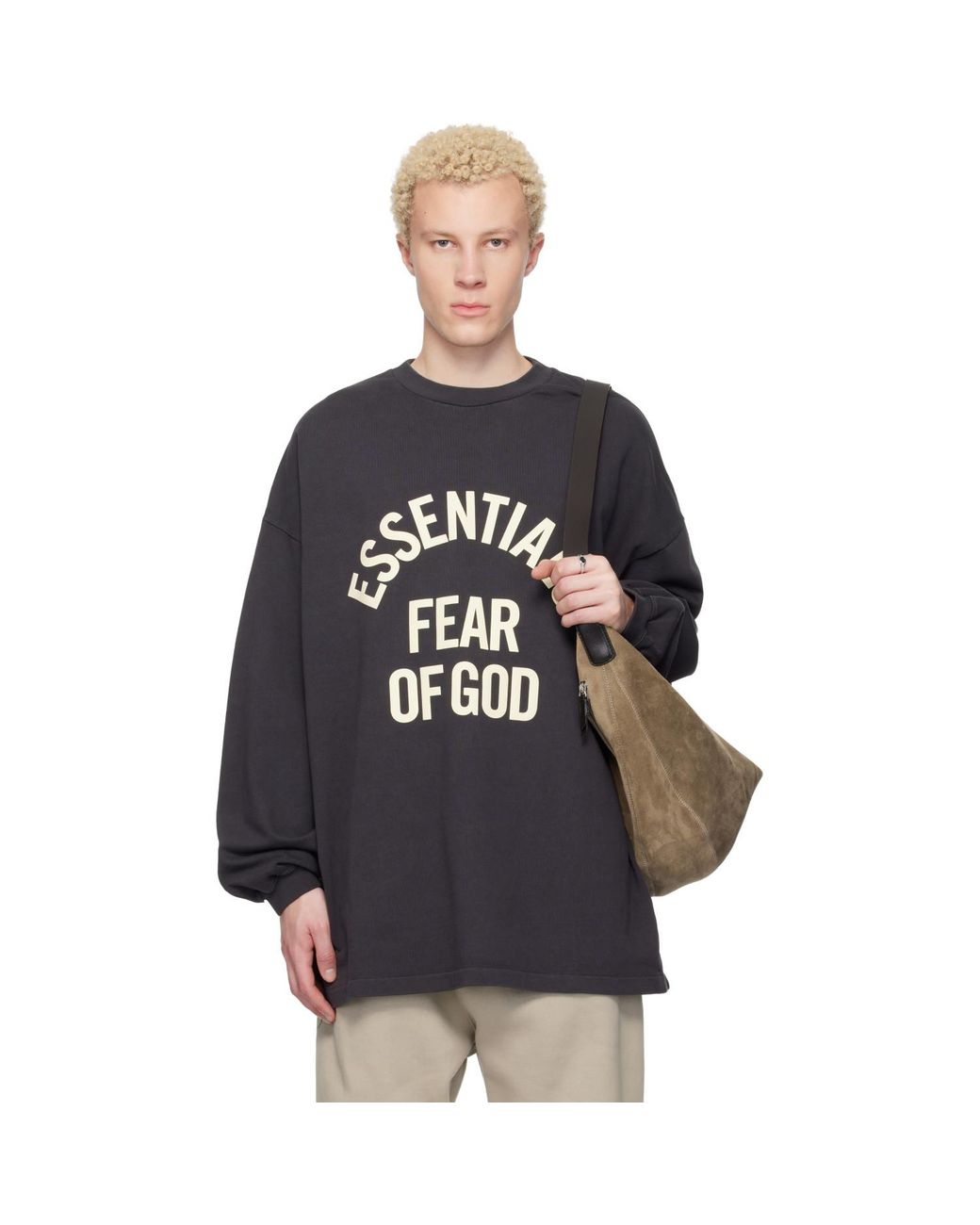 Fear Of God Black Campus 90S Long Sleeve T-Shirt for men