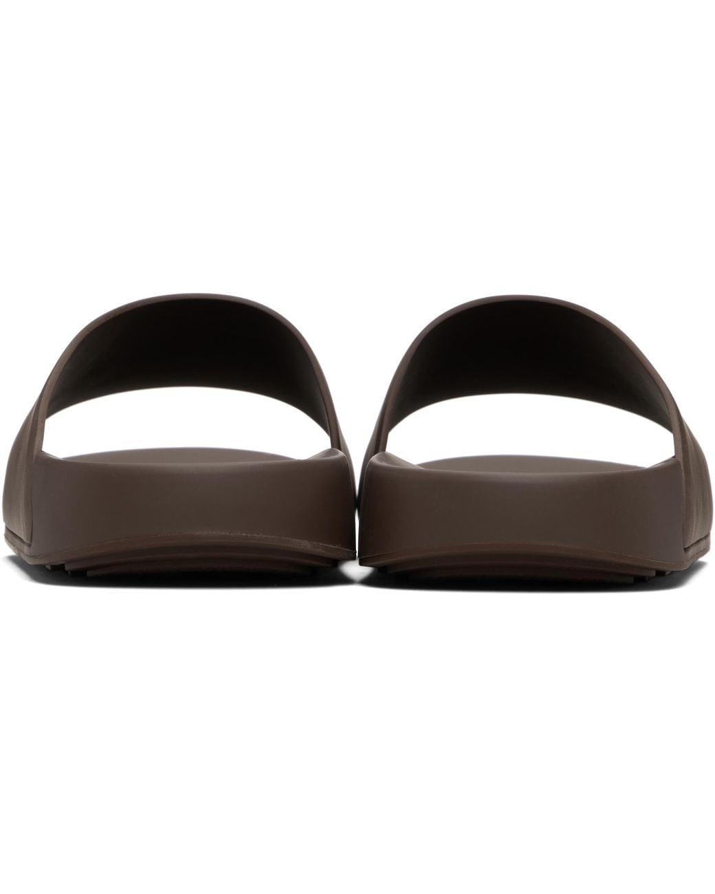 メンズ Givenchy ブラウン Rubber Label Mule スライド Black