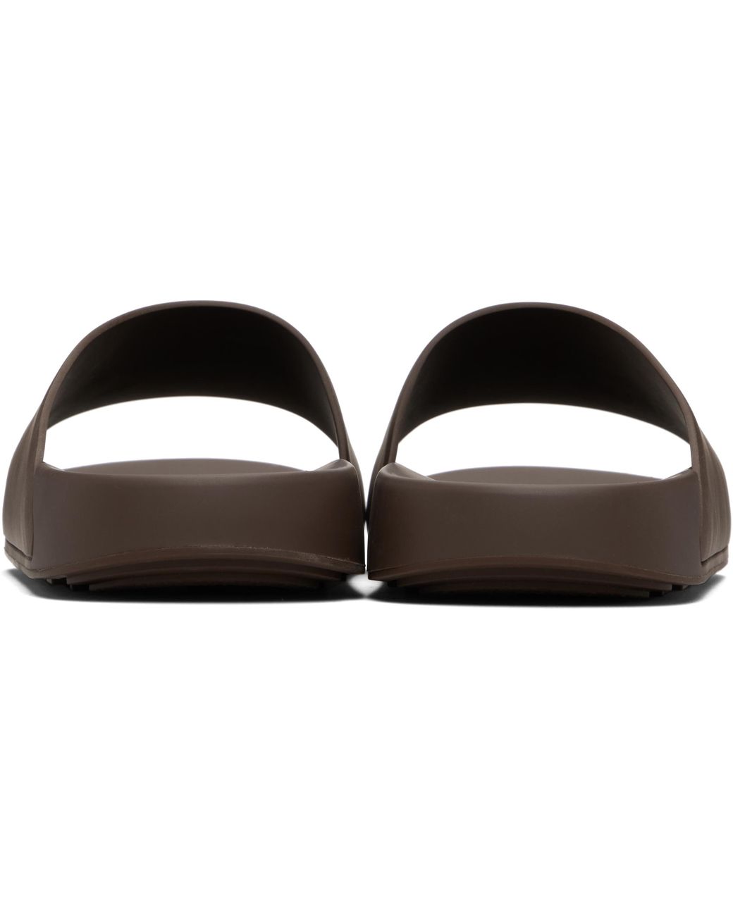 Sandales À Enfiler De Style Mule Brunes En Caoutchouc À Écusson À Logo Givenchy pour homme en coloris Black
