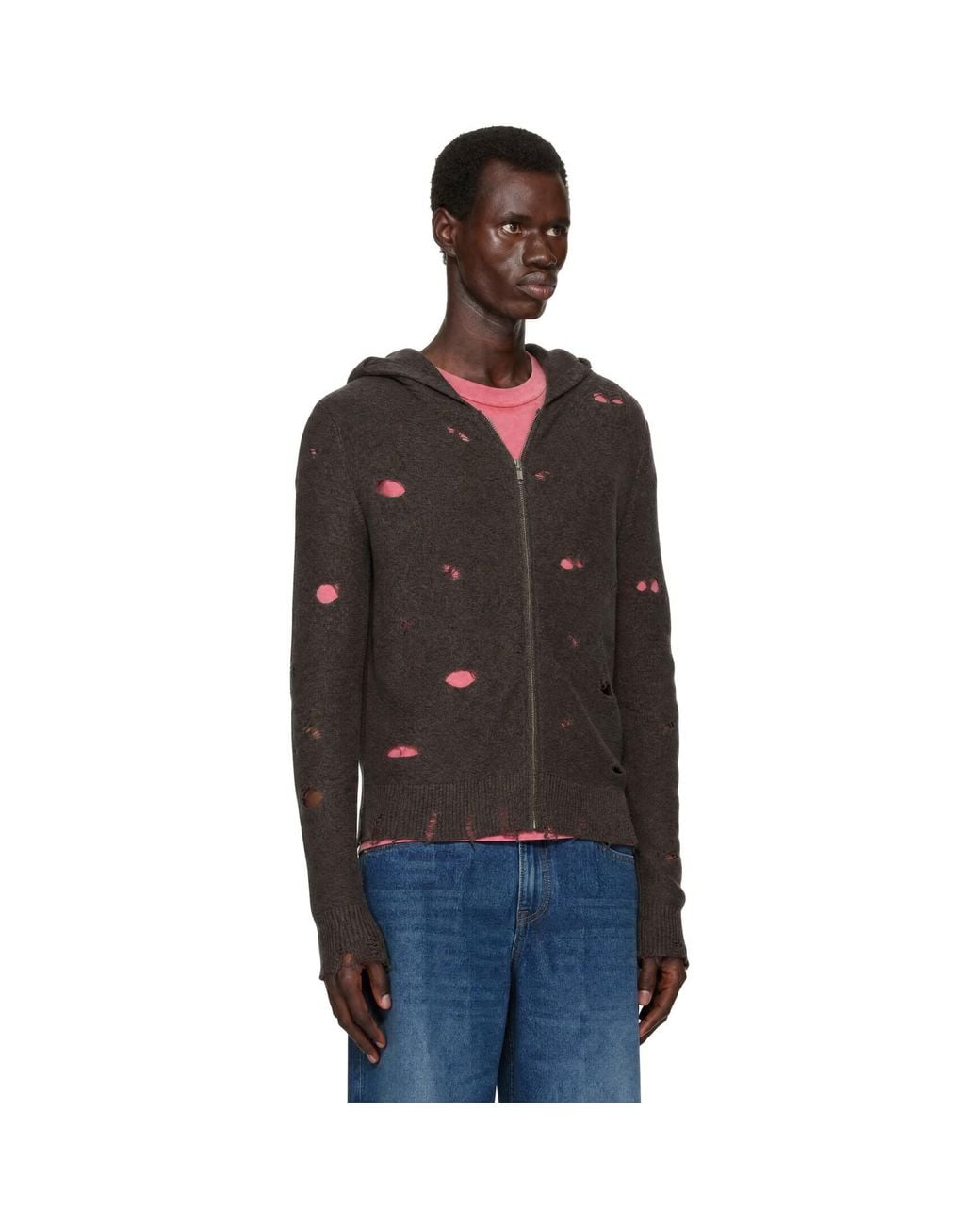 GIMAGUAS Black Mike Zip Up Jacket for men