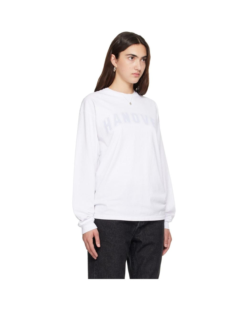 Hanover White '' Long Sleeve T-shirt