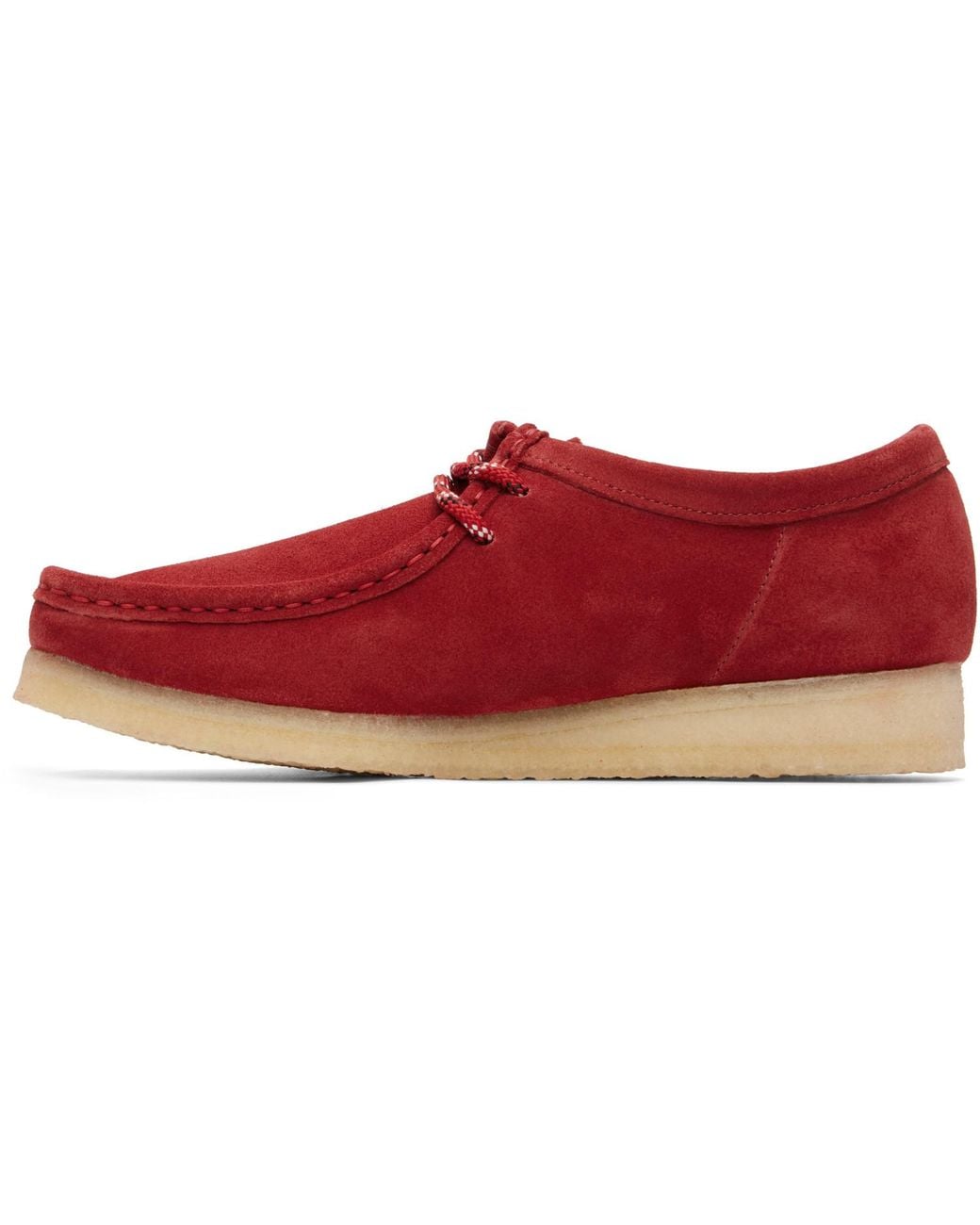 Clarks Red Wallabee Derbys for men
