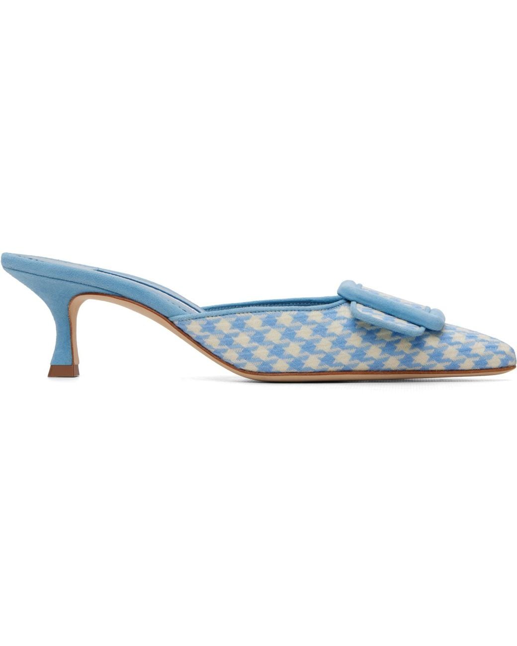 Manolo Blahnik Blue Maysalebi Heels