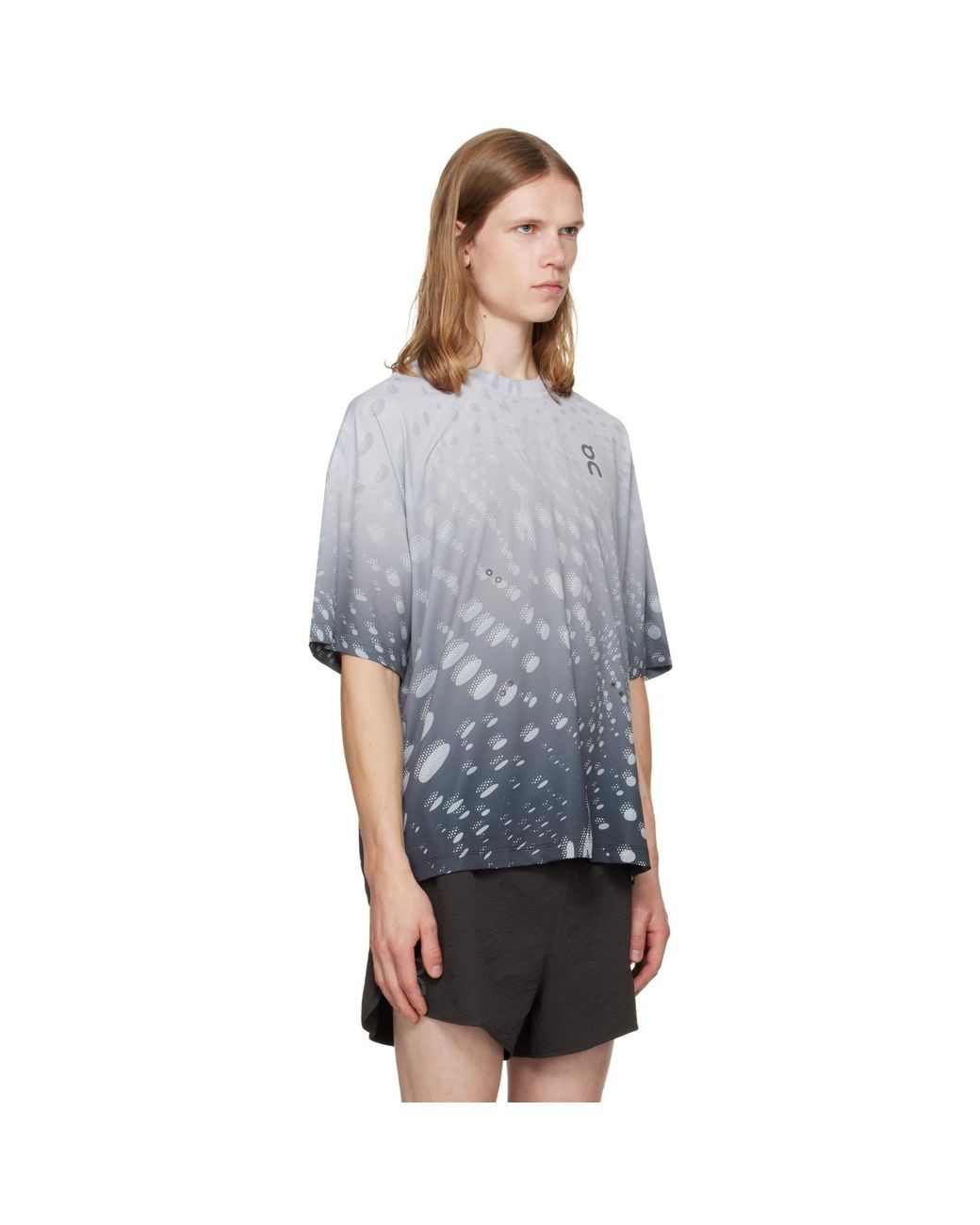 On Shoes Gray Performance Volt Running T-Shirt for men