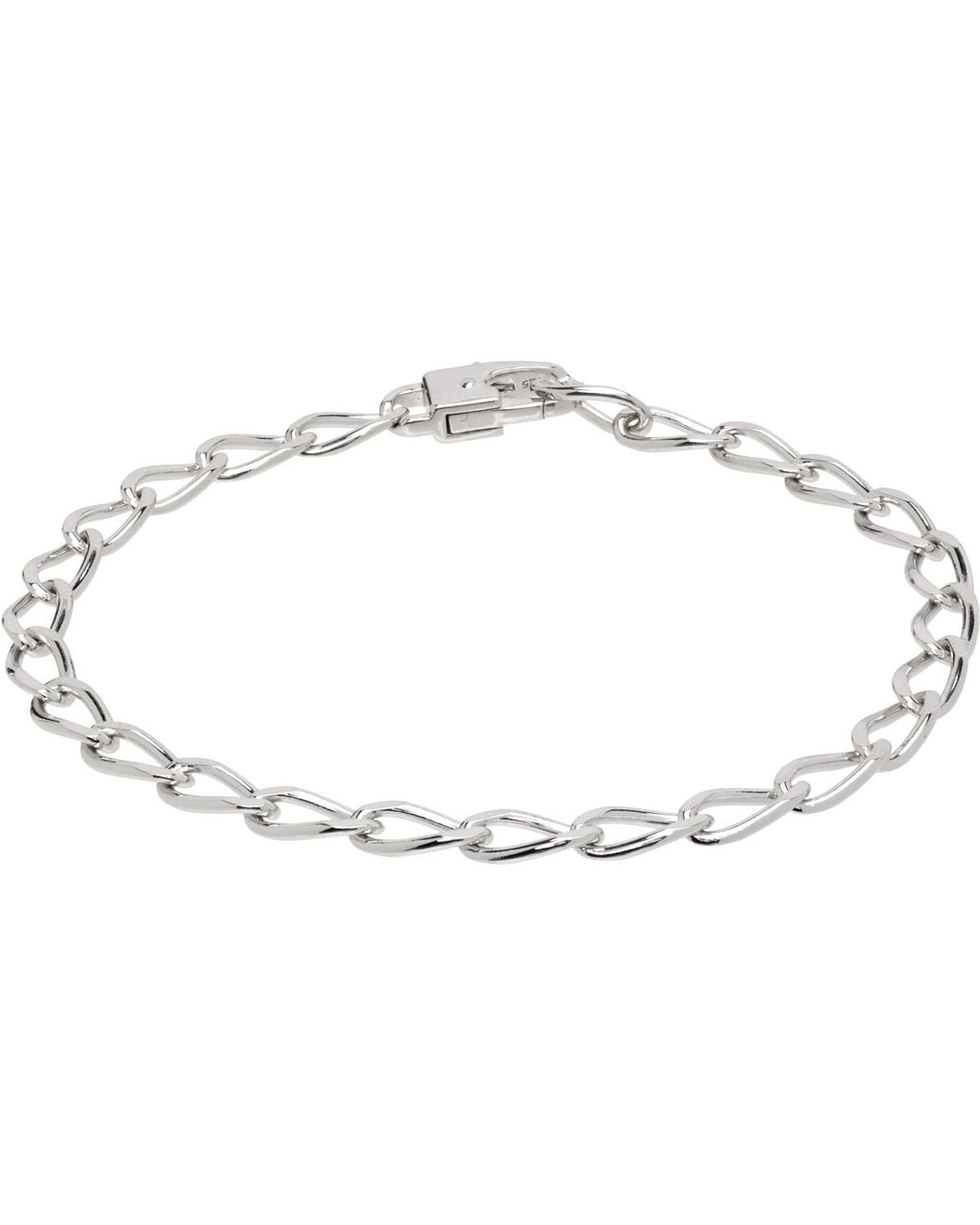 Tom Wood Metallic Arlo Medium Bracelet for men