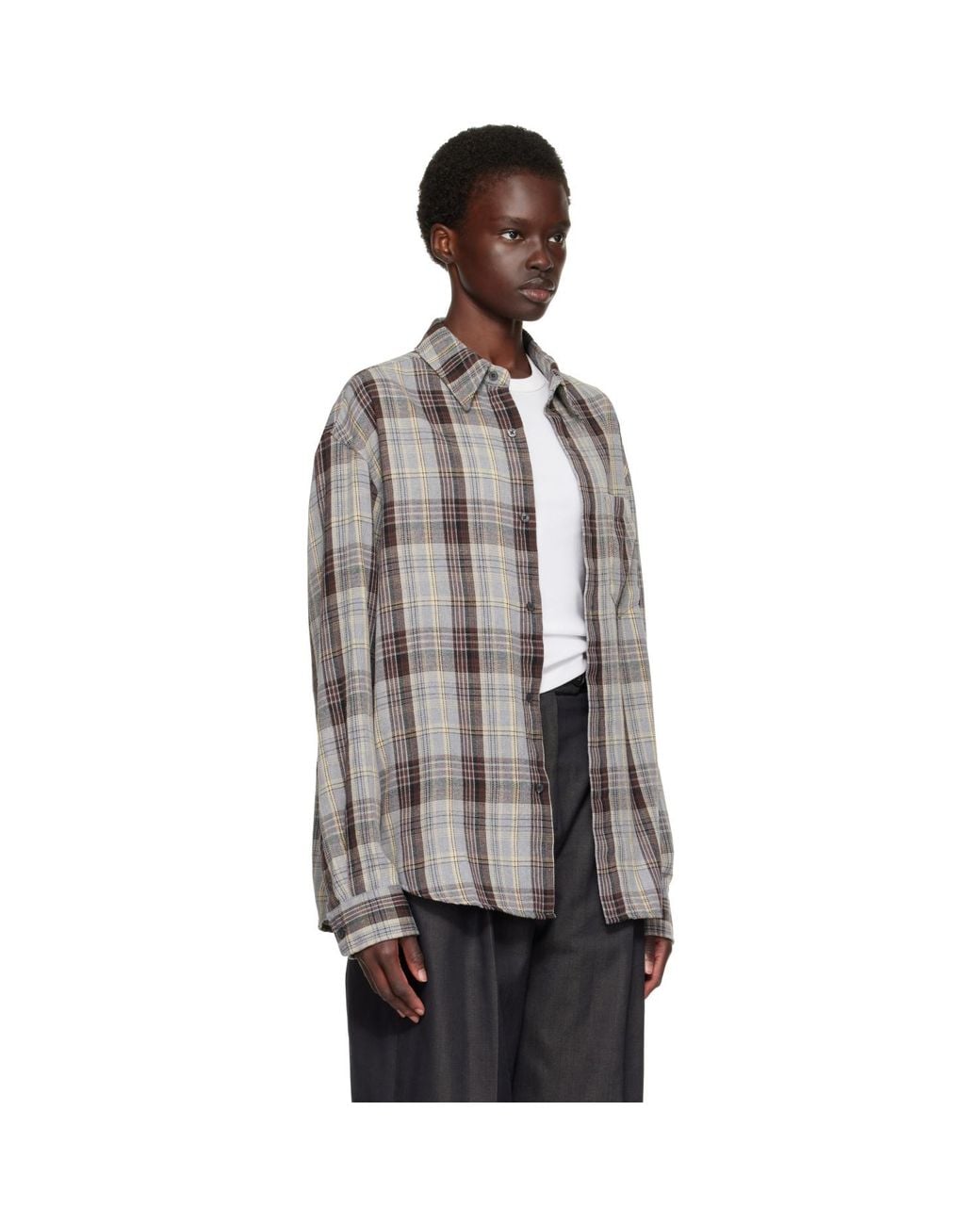 TONYWACK Gray Flannel Shirt