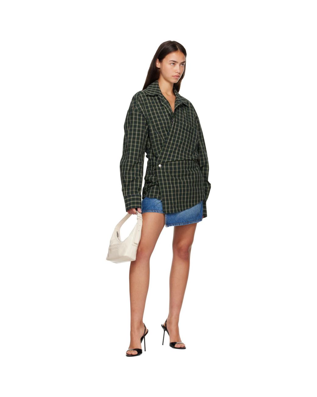 Alexander Wang Natural Off- Punch Small Shoulder Bag