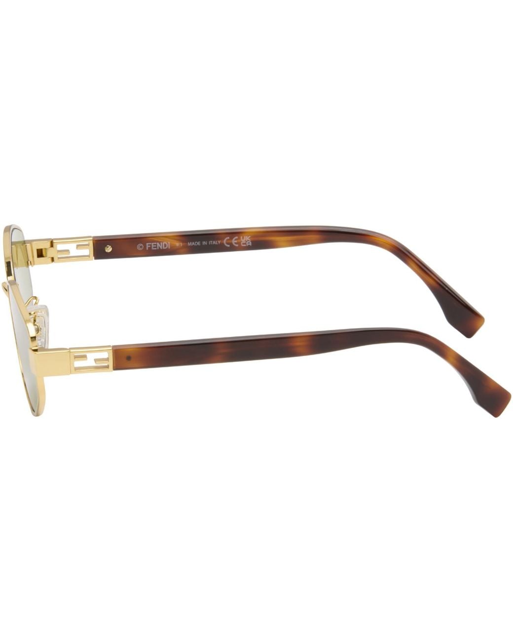 Fendi Brown Baguette Sunglasses