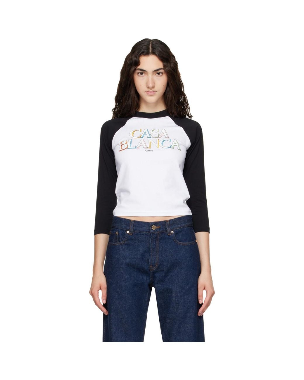 Casablanca White Baseball T-Shirt