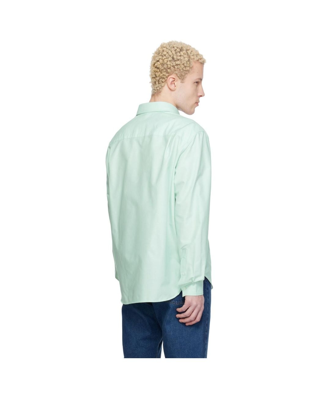 Maison Kitsuné Green Profile Fox Casual Shirt for men