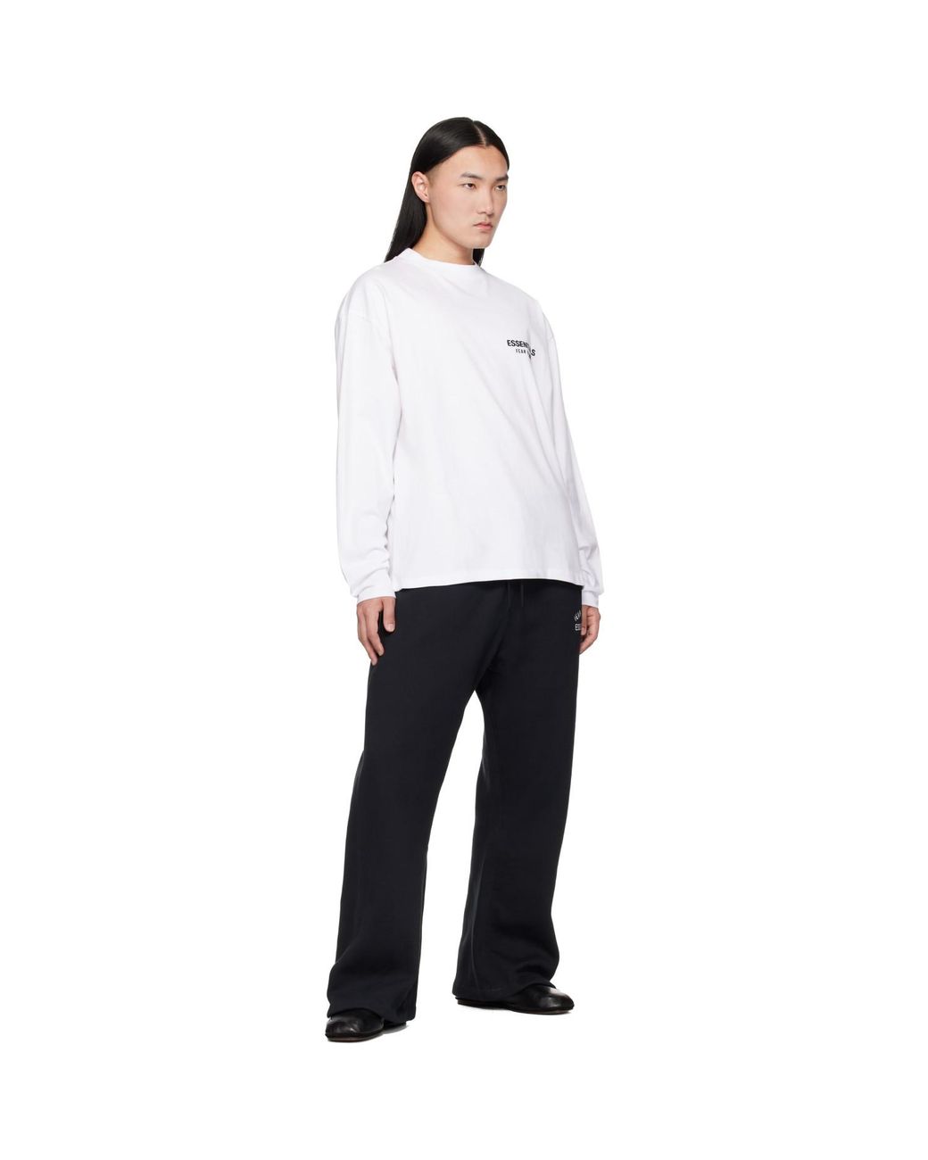 Fear Of God White Classic Long Sleeve T-Shirt for men