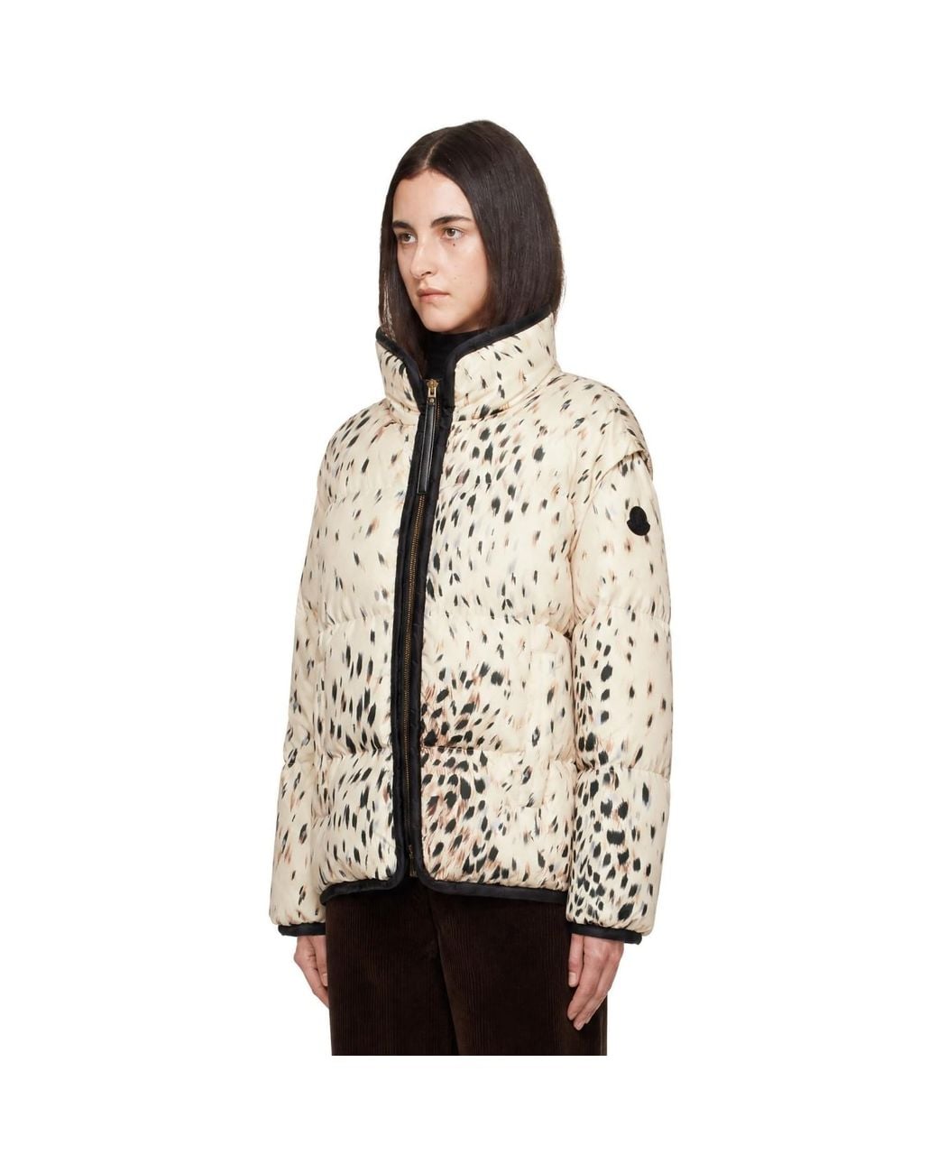 Moncler Natural Rayonnant Zip-Off Down Jacket