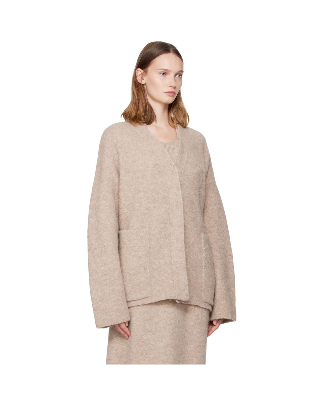 Lauren Manoogian Natural Double Face Cardigan