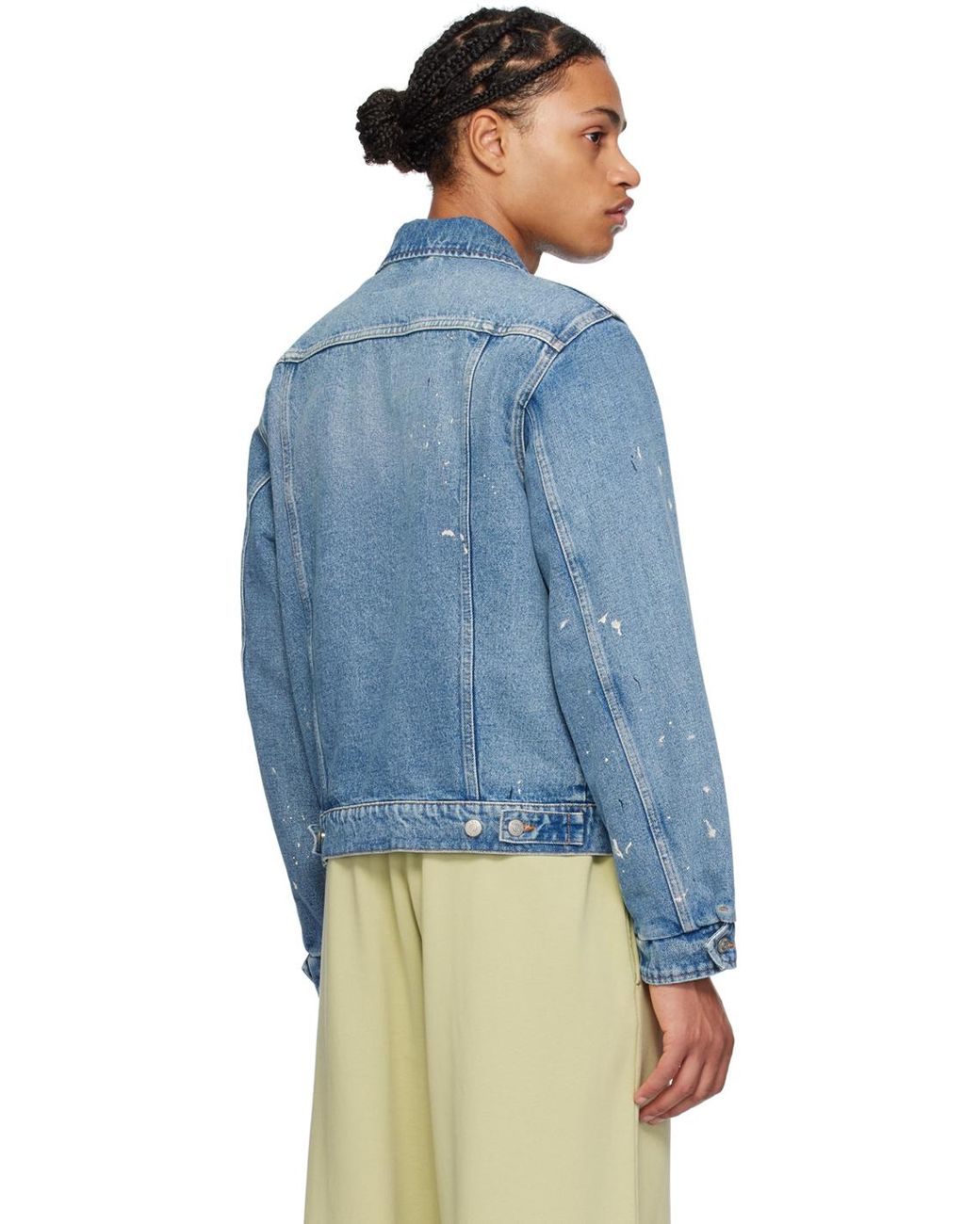 メンズ MM6 by Maison Martin Margiela ブルー ペイント メンズ MM6 by Maison Martin Margiela ブルー ペイント