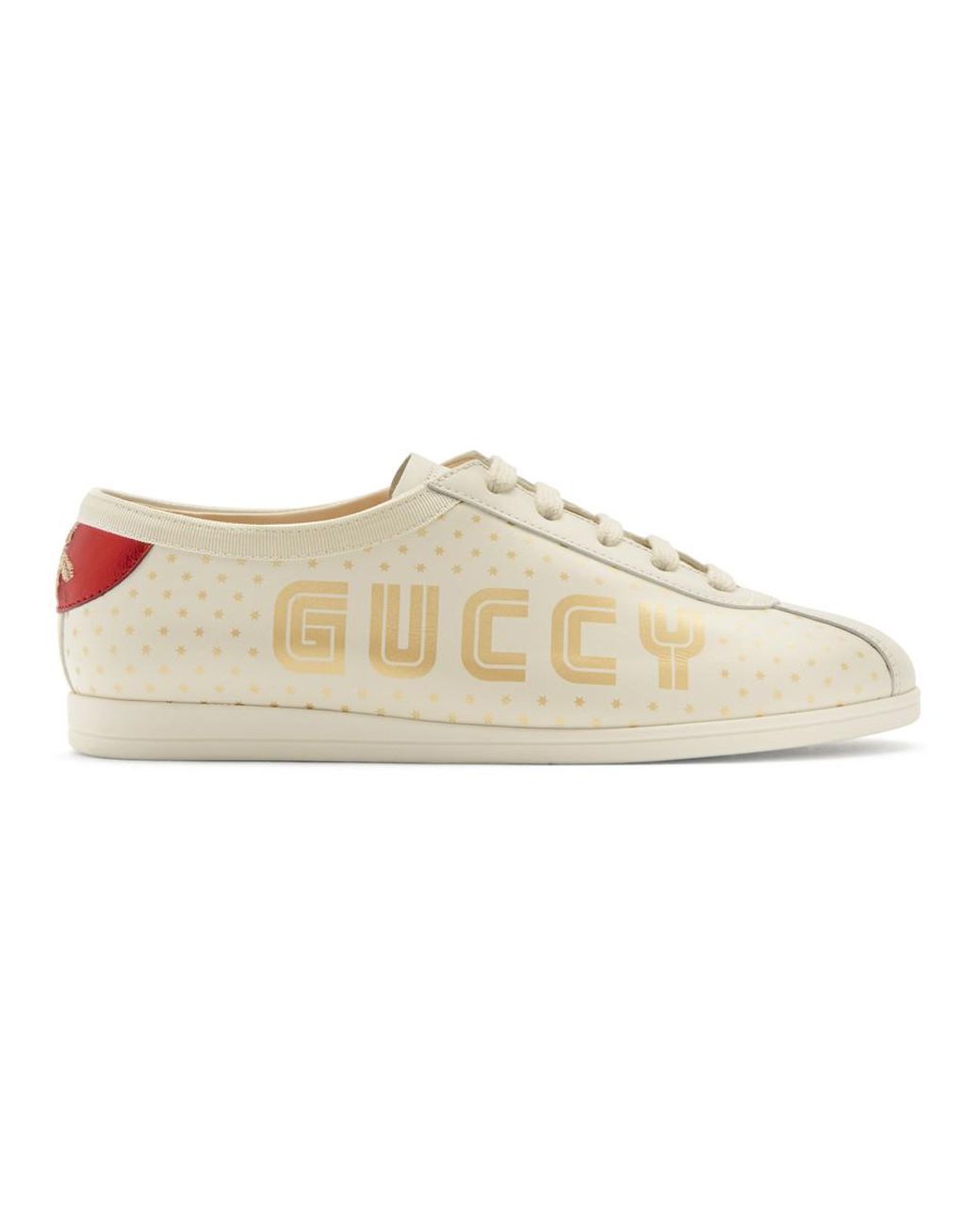 Gucci White Sega Guccy Falacer Bowling Sneakers | Lyst