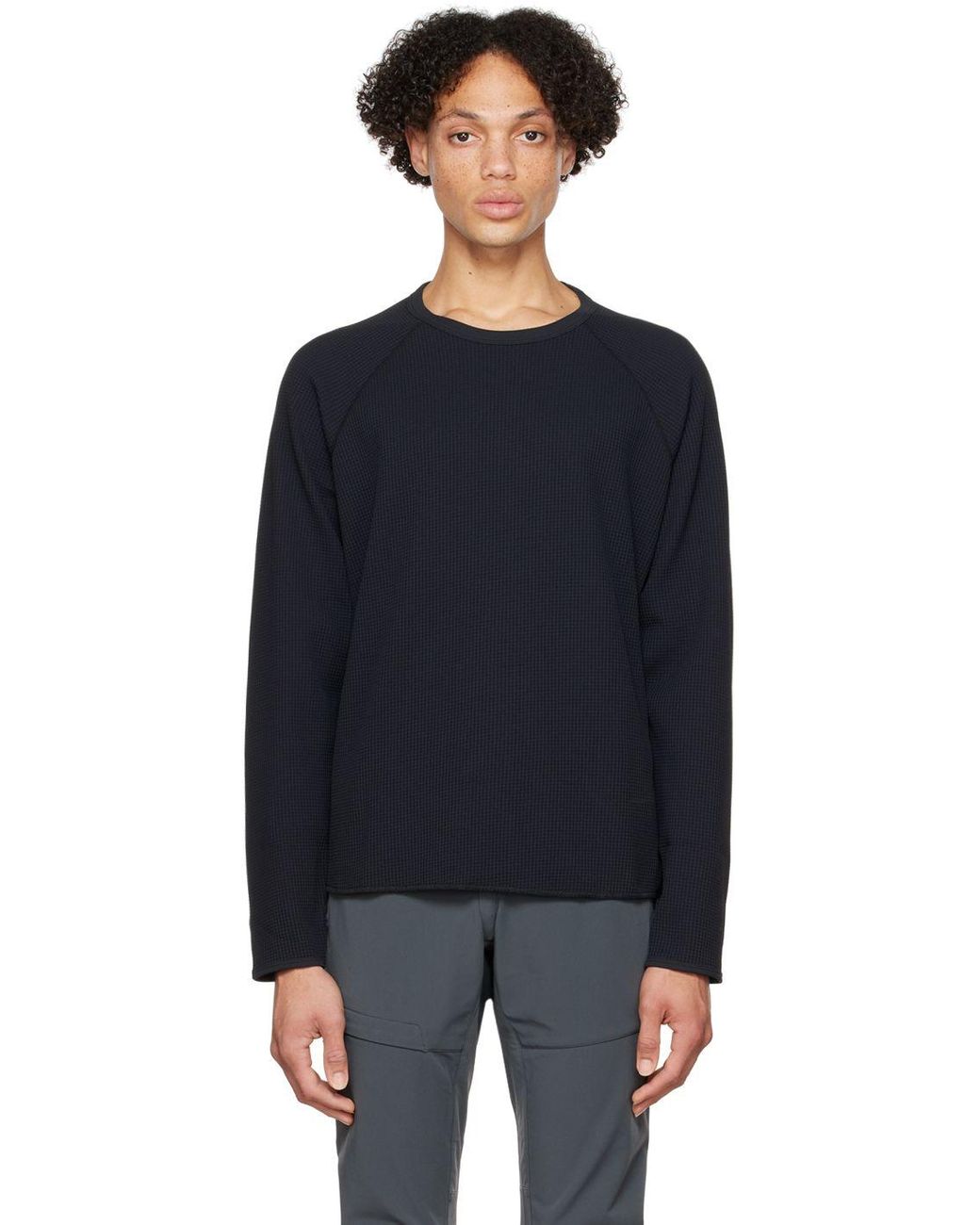Goldwin Thermal Long Sleeve T-shirt in Black for Men | Lyst