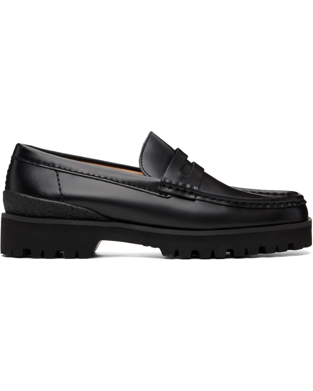 Clarks Black Yukoner Penny Loafers for men