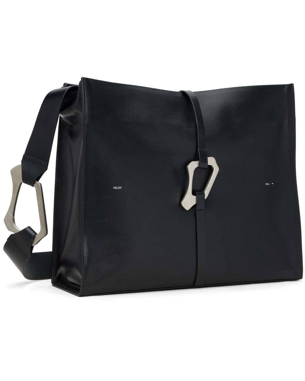 HELIOT EMIL Black Luculent Tote for men