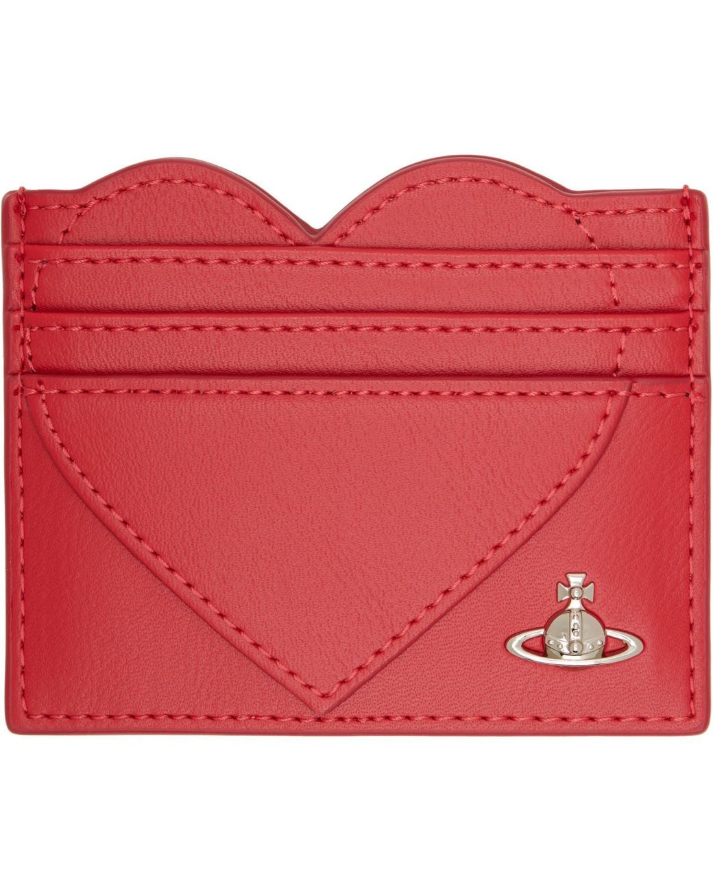Vivienne Westwood Red Heart Card Holder for men