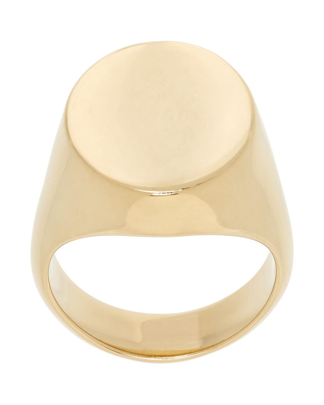 Maison Margiela Metallic Chevaliere Signet Ring