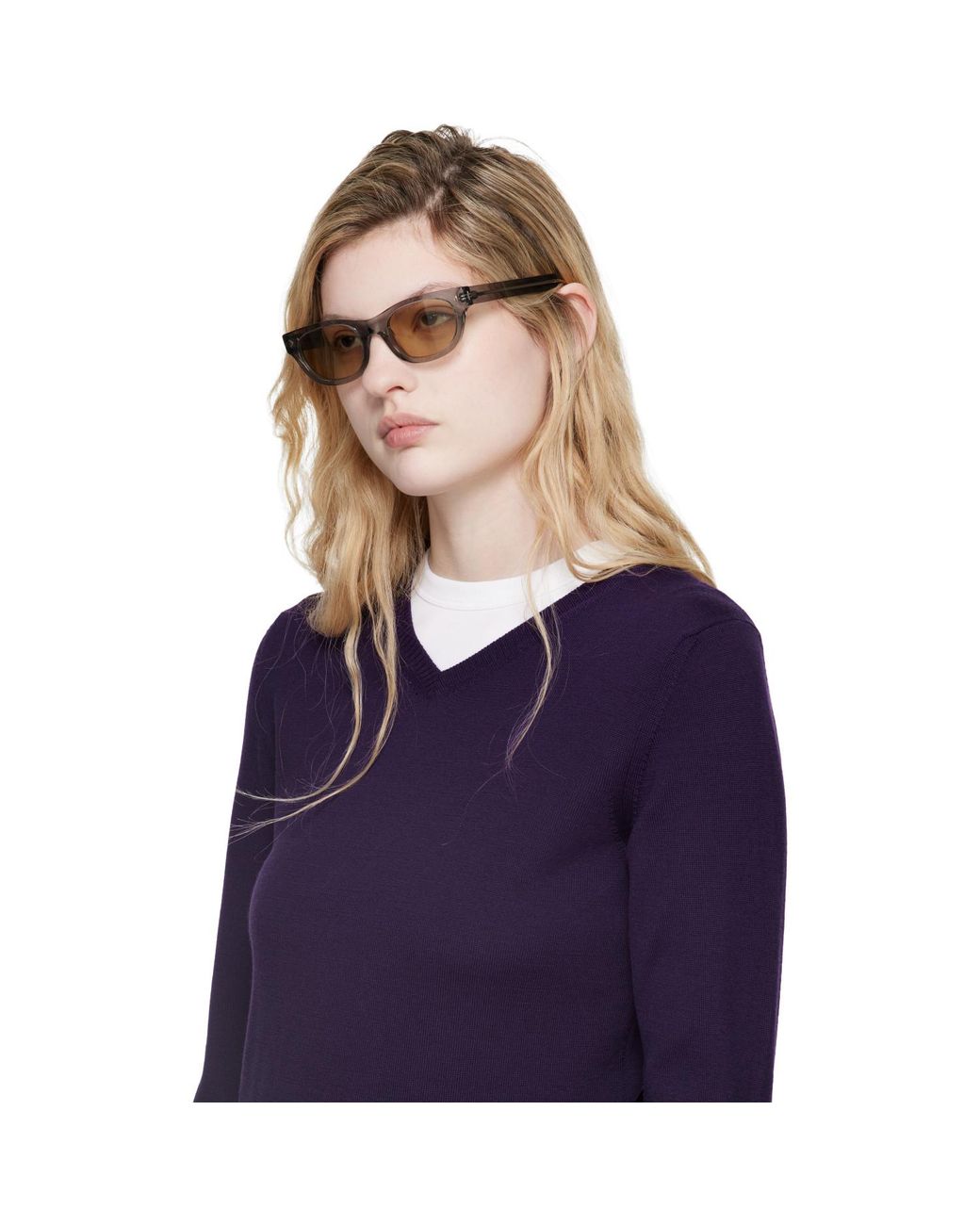 Prada Brown Round Sunglasses