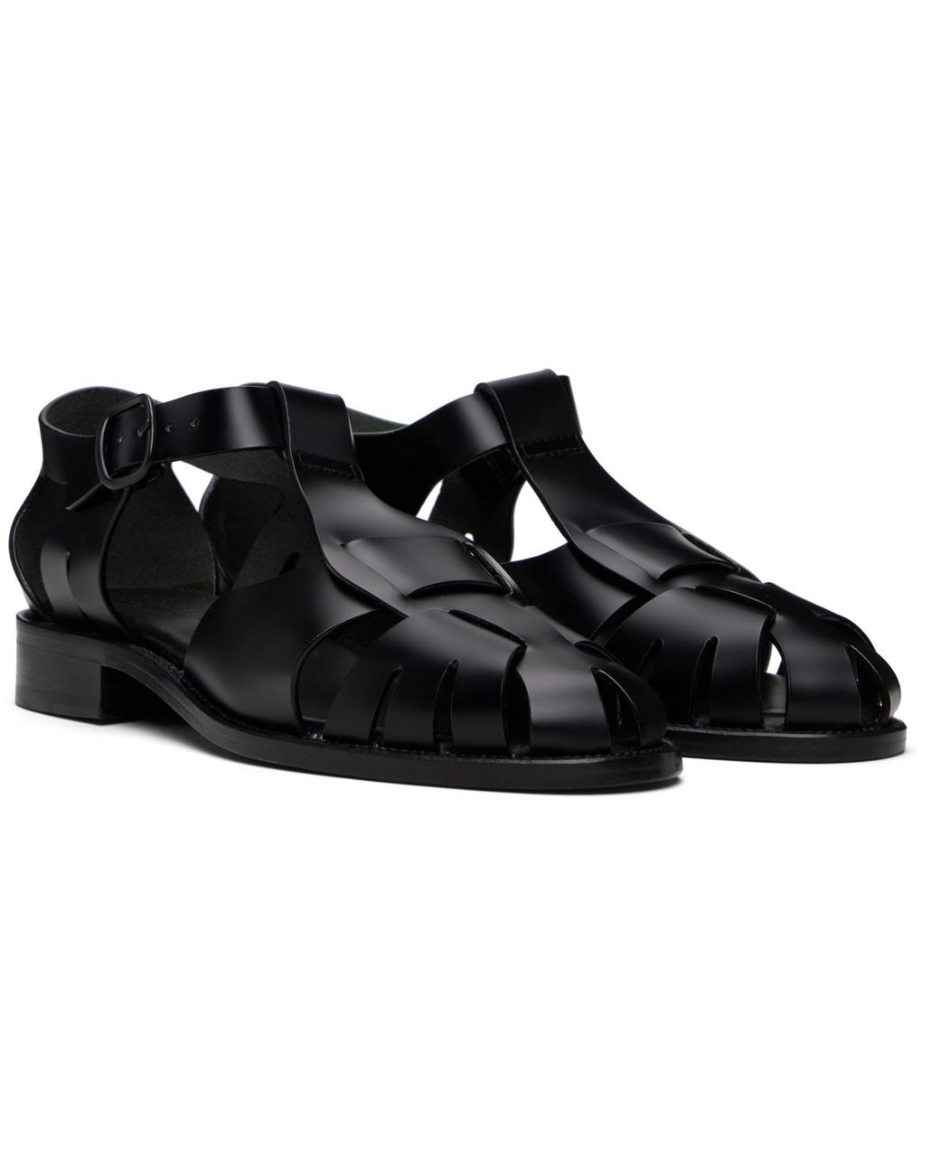 Hereu Black Pesca Sandals