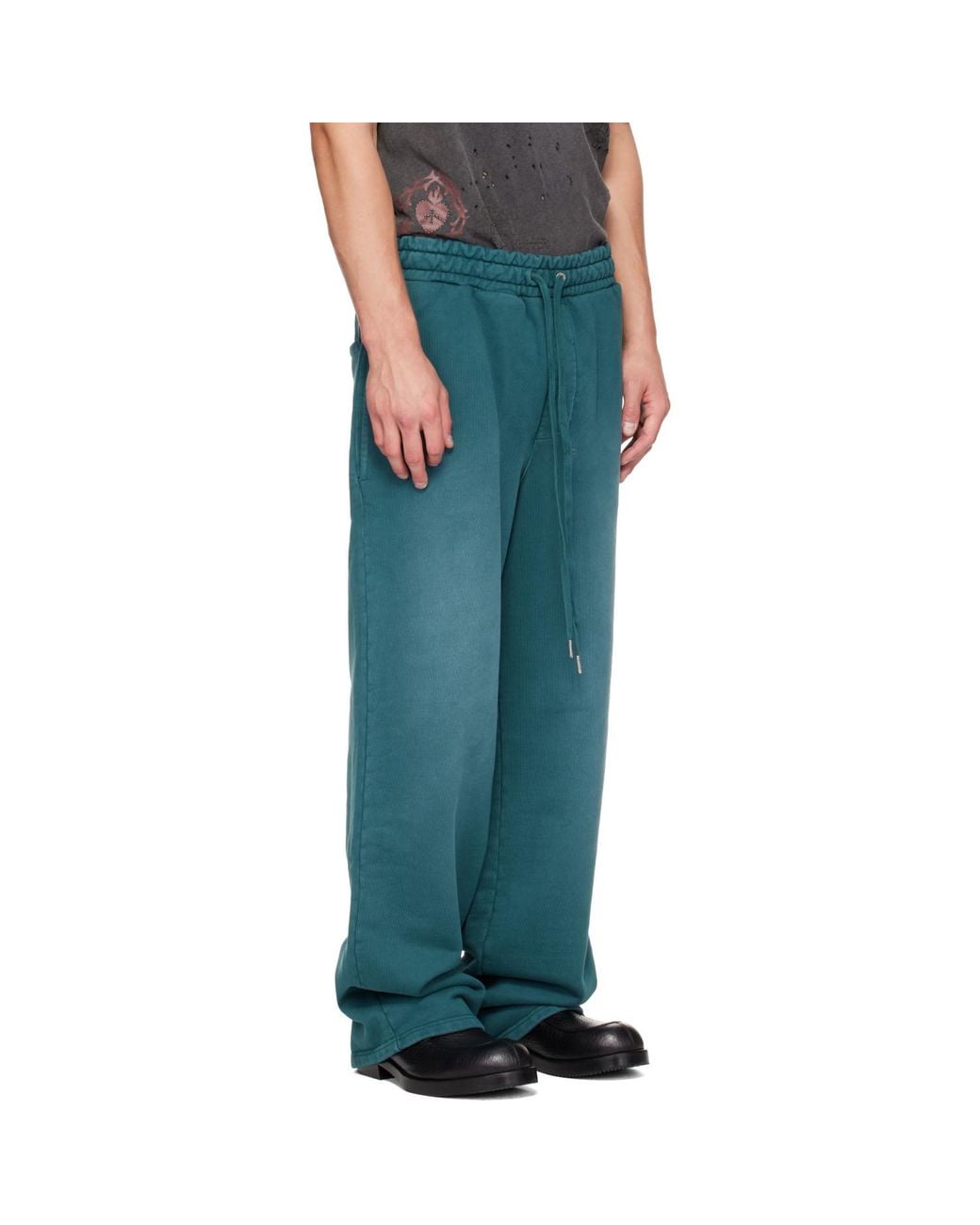 Ksubi Green Rugged Synthesis Sweatpants for men