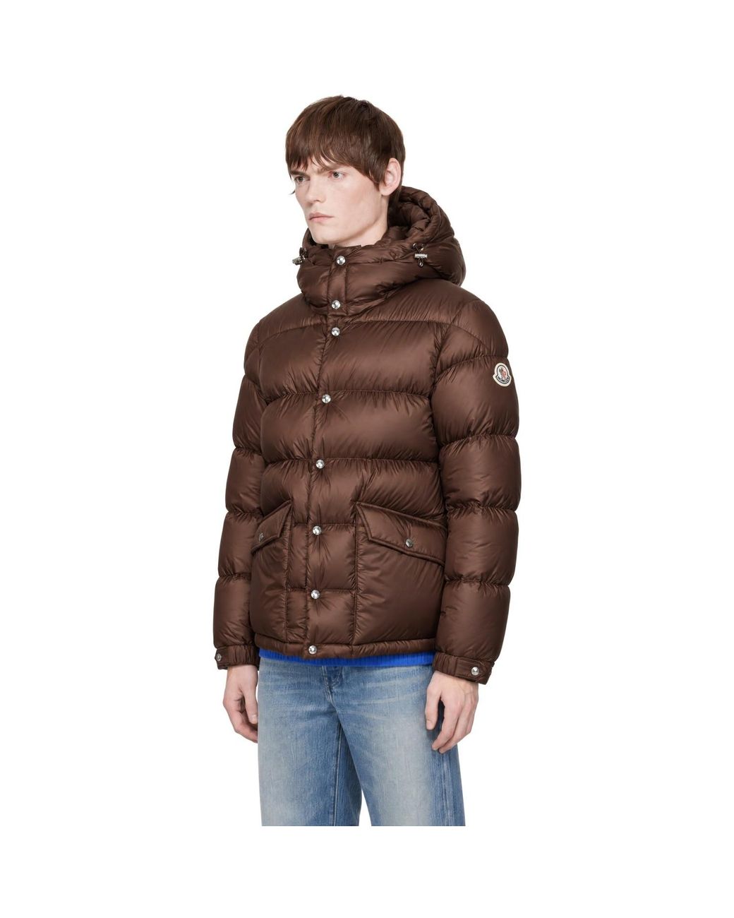 Moncler Brown Orelith Short Down Jacket for men