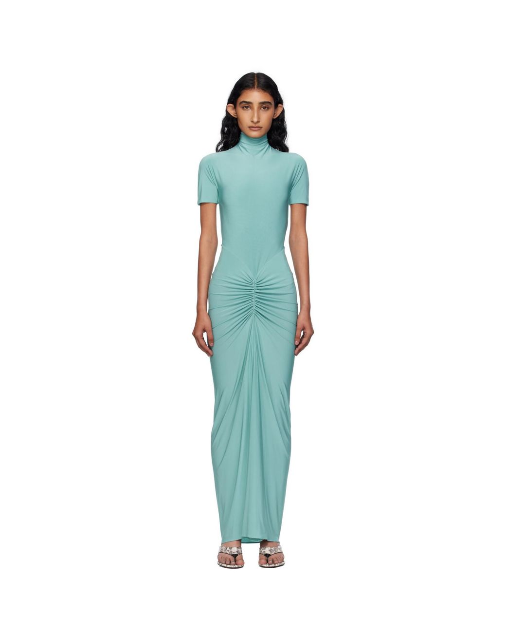 Alaïa Black Soft Jersey Maxi Dress