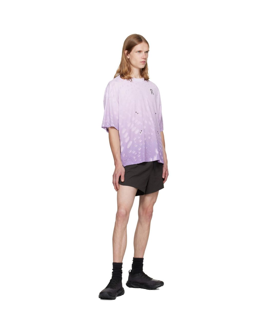 On Shoes Black Performance Volt Running Shorts for men