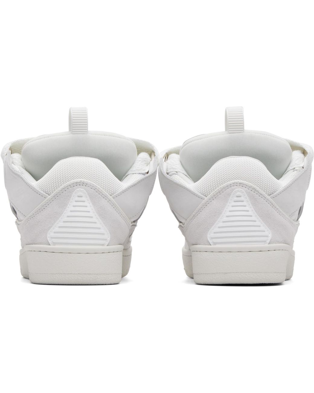 Lanvin White Curb Sneakers