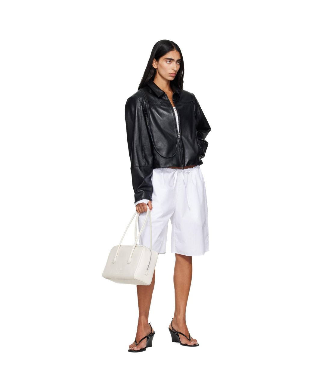 MARGE SHERWOOD Natural Off- Soft Boston Bag