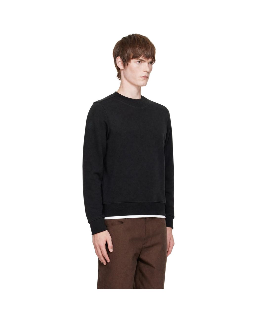 Moncler Black Matt Sweatshirt for men