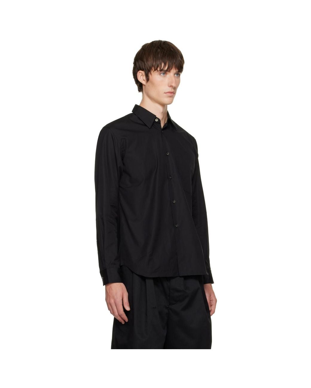 Comme des Garçons Black Cotton Poplin Shirt for men