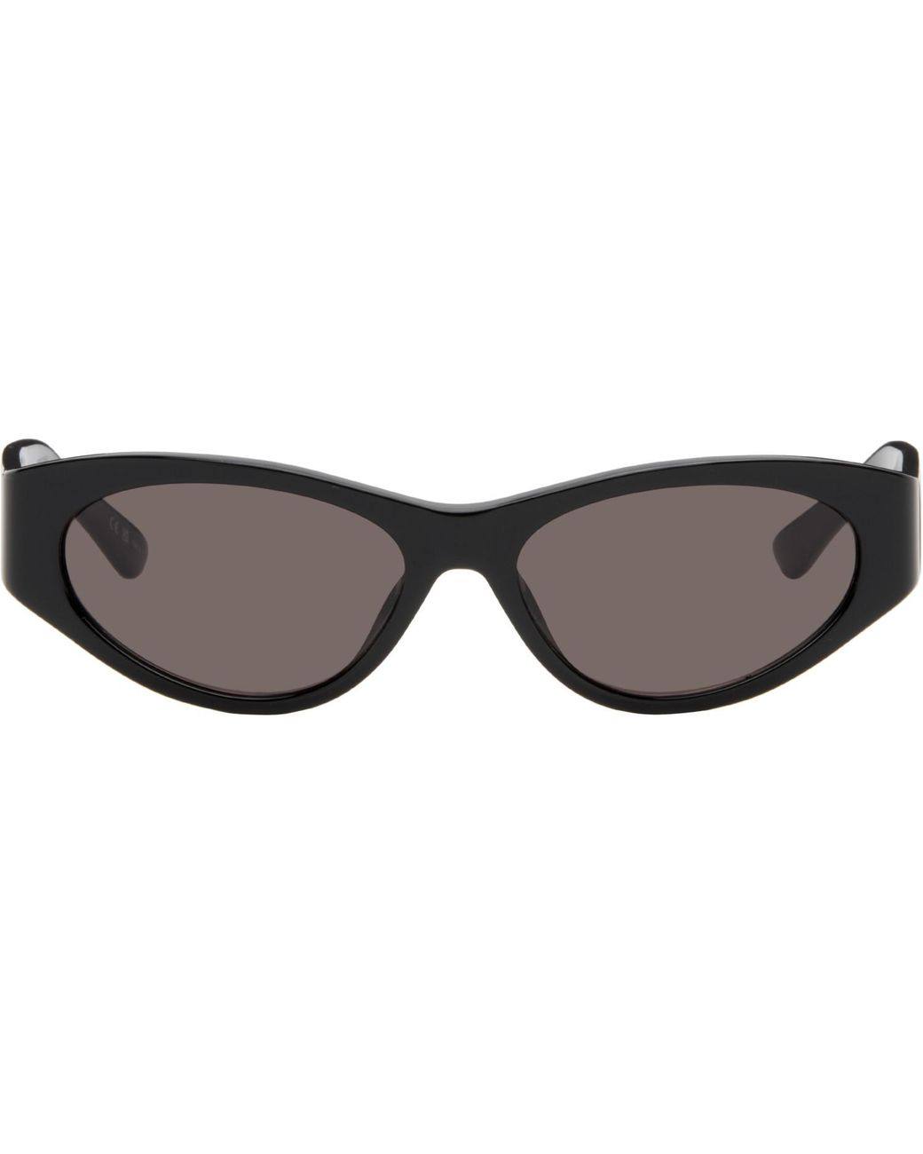 Balenciaga Black Tuesday Round Oval Sunglasses