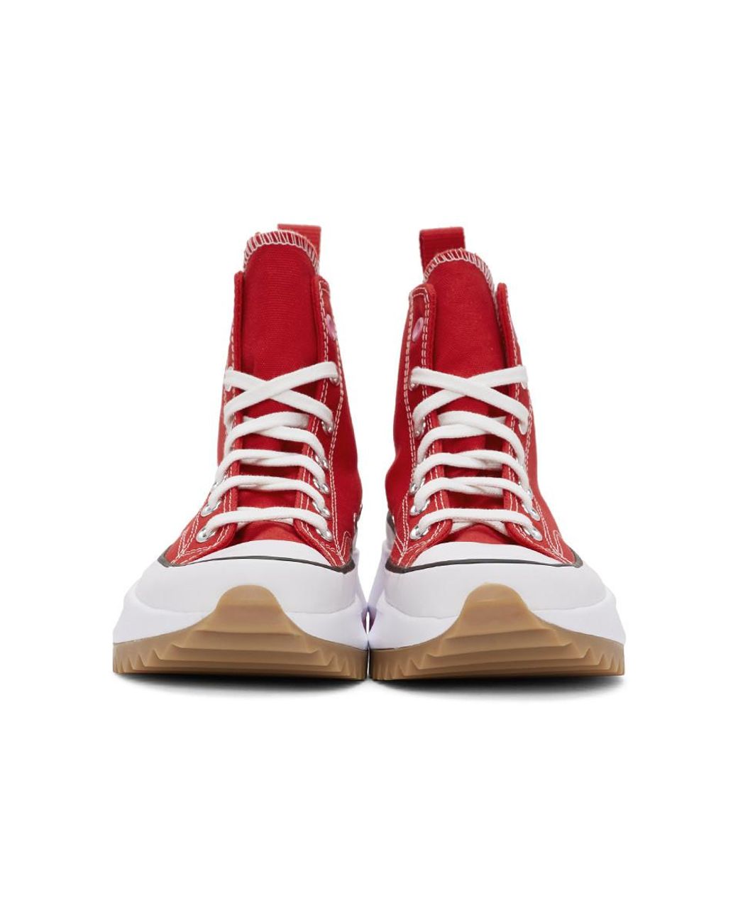 Converse Red Run Star Hike Sneakers for Men | Lyst