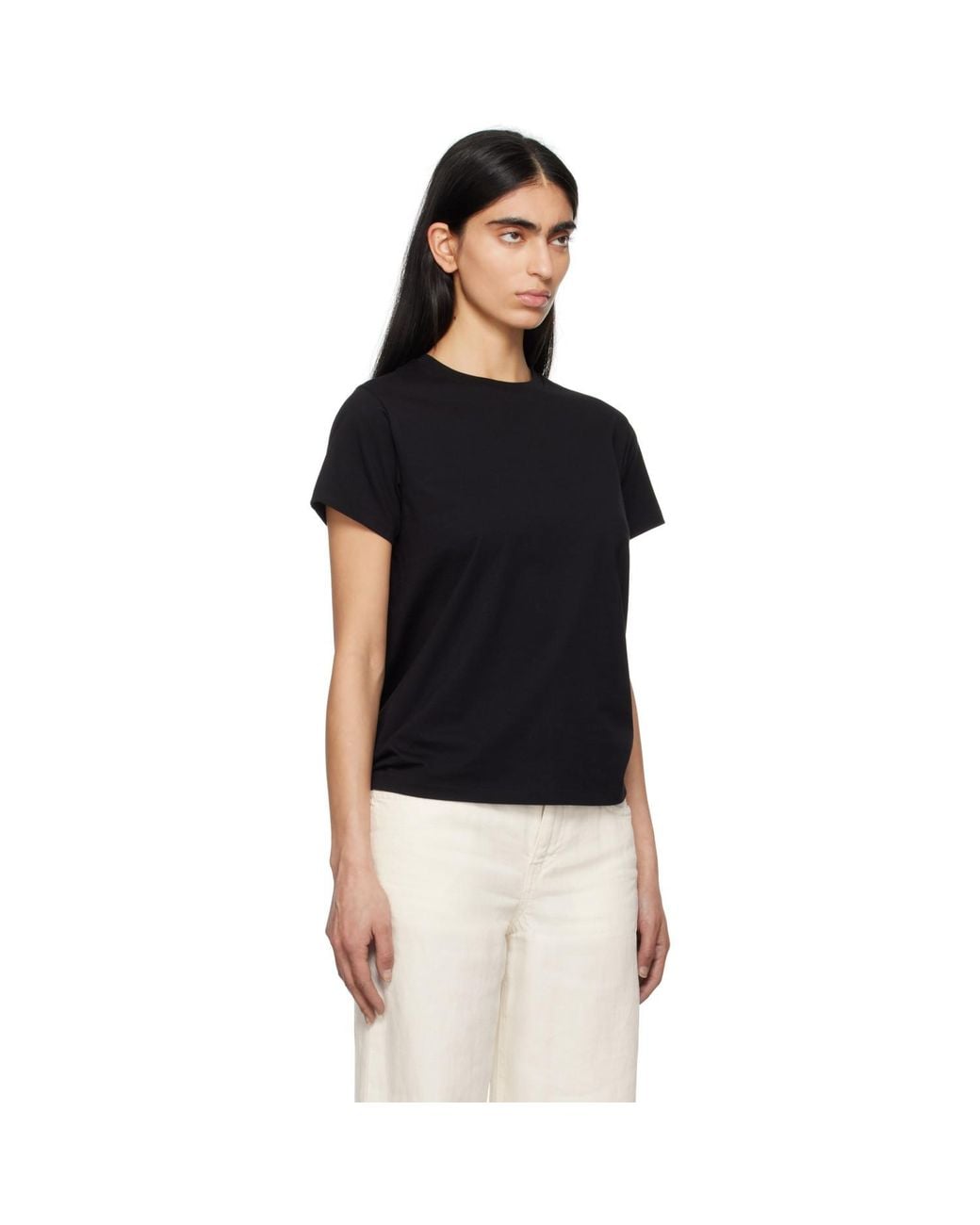 The Row Black Florie T-Shirt