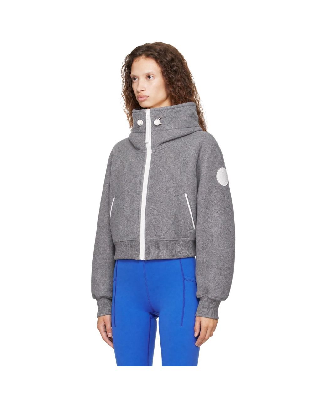 Canada Goose Gray Chilliwack Fleece Disc Bomber Jacket