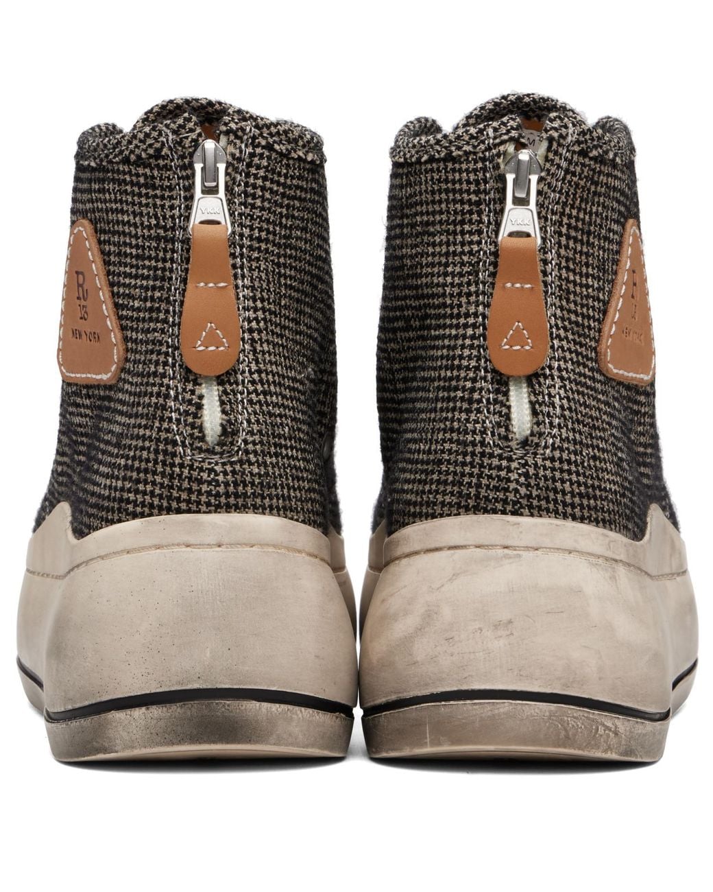 R13 Natural Khaki Kurt High Top Sneakers