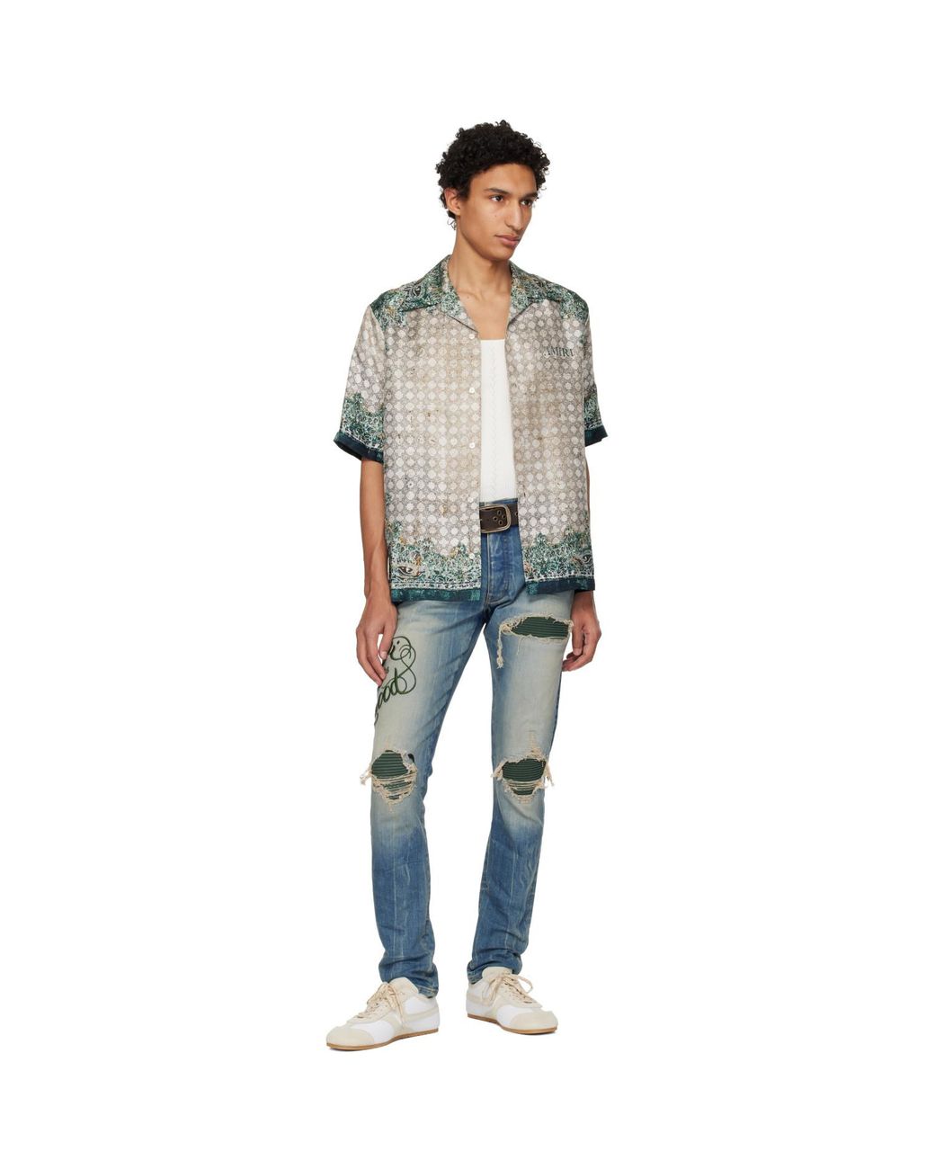 Amiri Blue Hollywood' Mx1 Jeans for men