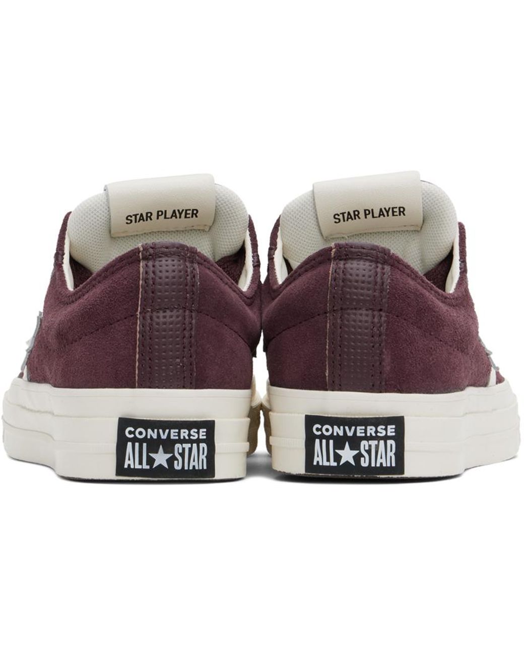 Converse Burgundy Star Player 76 Low Top Sneakers in Black Lyst